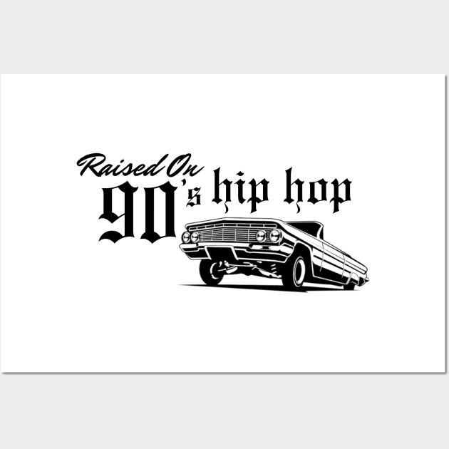 Raised on 90s hip hop Wall Art by THINK. DESIGN. REPEAT.